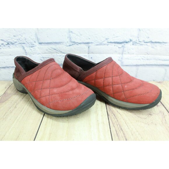 Merrell Encore Quilt Madder Clogs Size 6.5  Red Round Toe Slip-On Shoes J66574 - Picture 3 of 9